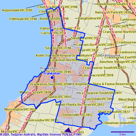 Frankston Map